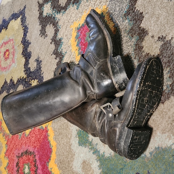Vintage Nasty Feet Motorcycle Engineer Boots - Picture 2 of 9